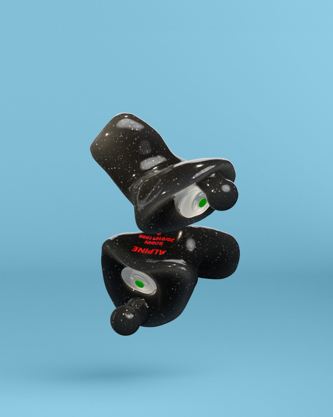 alpine partyplug custom oordoppen onyx-zwart